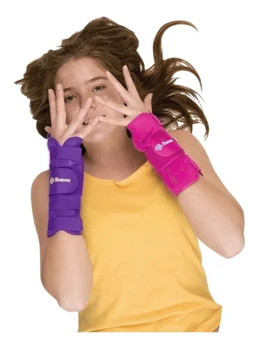 Muñequera Inmovilizadora 12-14 Morado izquierda